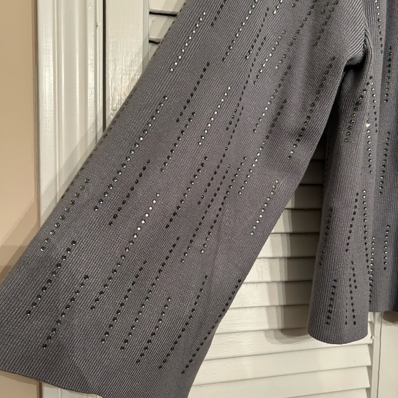 Gray Sweater Zipper Jacket 3X - Picture 4 of 11